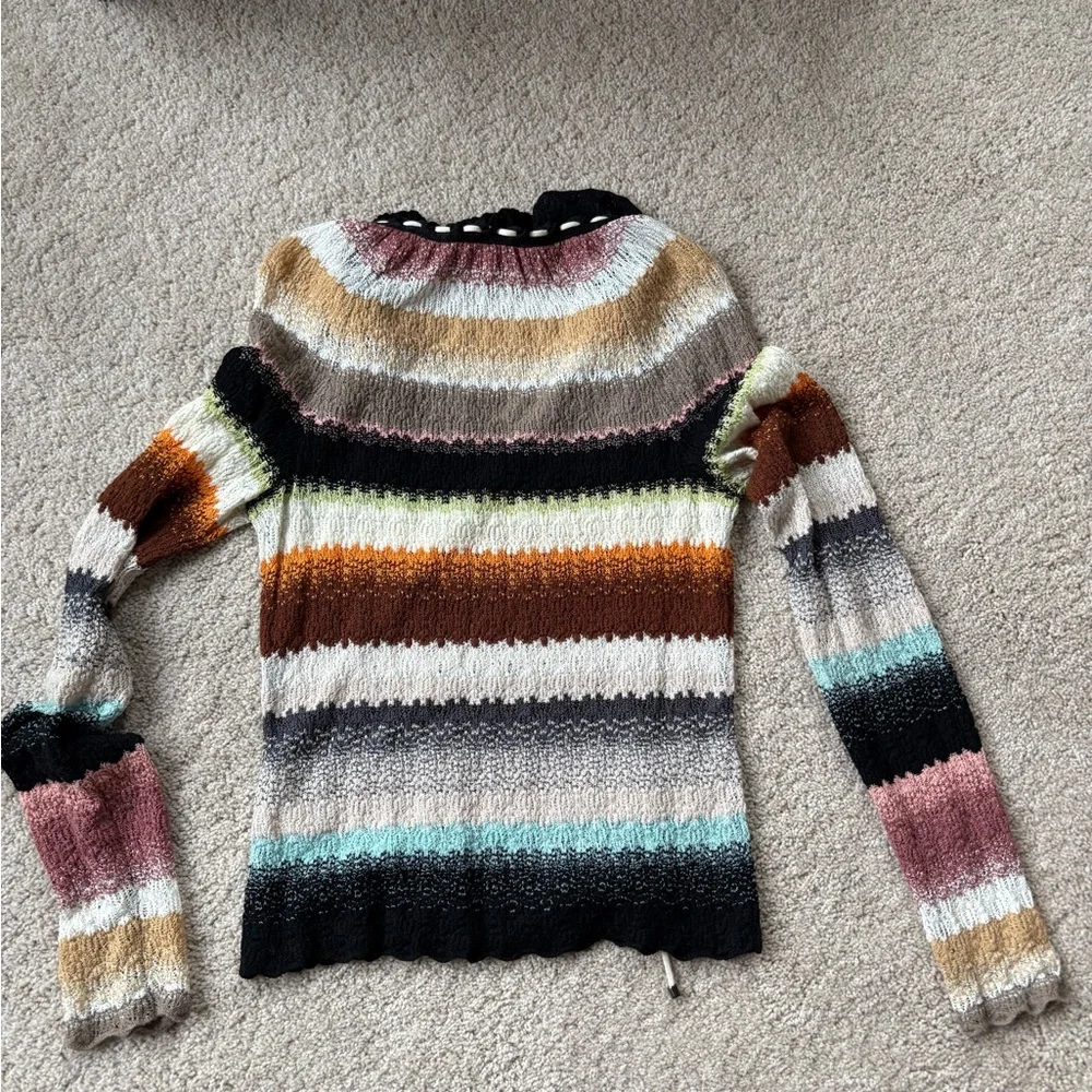 Missoni Multicolor Striped Cowl Neck Sweater - Picture 5 of 6